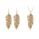 Feather Jewelry Set